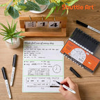 Shuttle Art Ultra Fine Dry Erase Markers, 15 Pack Black Whiteboard Markers - Image 8