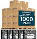 Rosmonde 1000 Pack Composition Notebooks Bulk, College Ruled, Pallet of by Rosmonde