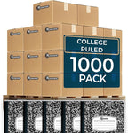 Rosmonde 1000 Pack Composition Notebooks Bulk, College Ruled, Pallet of by Rosmonde