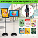 INNOVSIGN 6Pack Adjustable Pedestal Sign Holder - Image 2