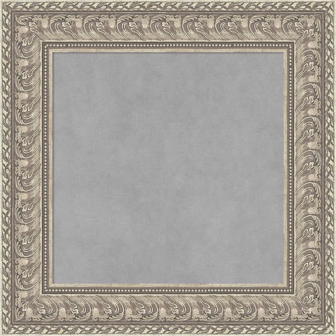 Amanti Art Silver Framed Magnetic Board 23x23 Small Vision Board by AmantiArt