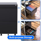 METAN 2 Drawer File Cabinet - Image 4