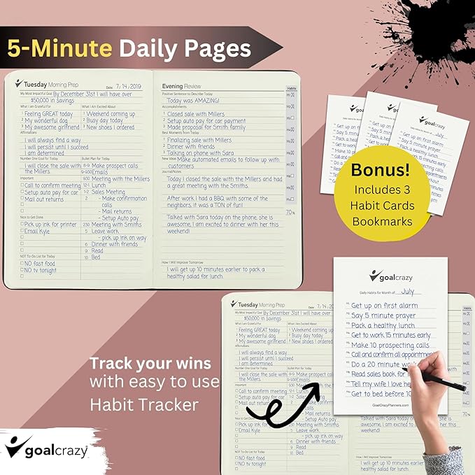 Undated Daily Planner to Achieve Your Goals 2025-2026 - Image 6