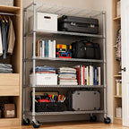 M MZG 5 Tiers Shelf 1750 lbs Steel Storage Shelving Utility Shelving Unit Steel - Image 7