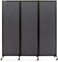 Upgrade Version Room Partition and Divider, Freestanding Rolling Dividers by StrongBird