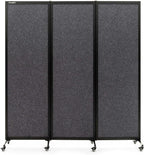Upgrade Version Room Partition and Divider, Freestanding Rolling Dividers by StrongBird