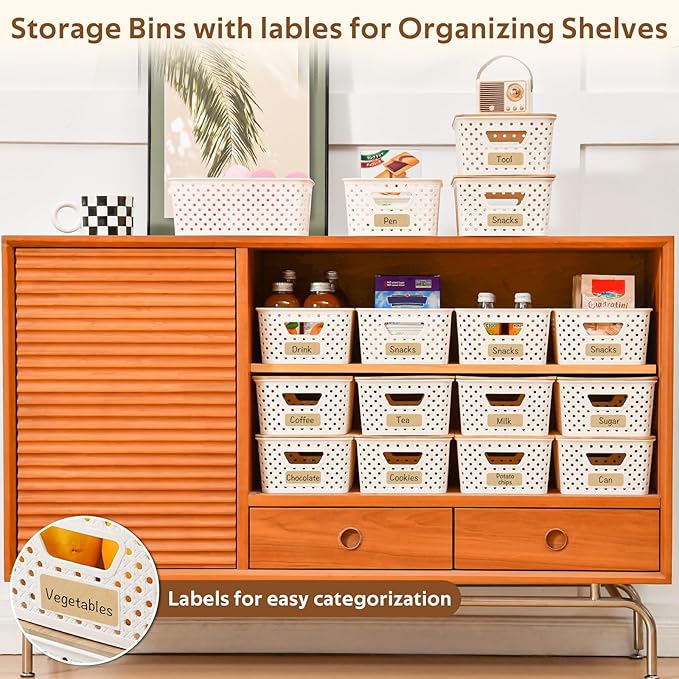 AntStep 8 Pack Plastic Storage Bins - Image 5