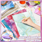 TaoBary 160 Pcs Stationery Paper Set 50 Double Sided Stationery Papers - Image 3