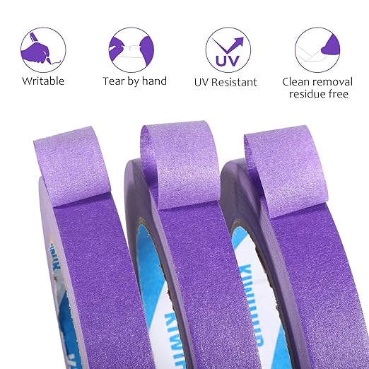 KIWIHUB Purple Painters Tape, DIY Crafting, Decoration and School Projects - Image 5