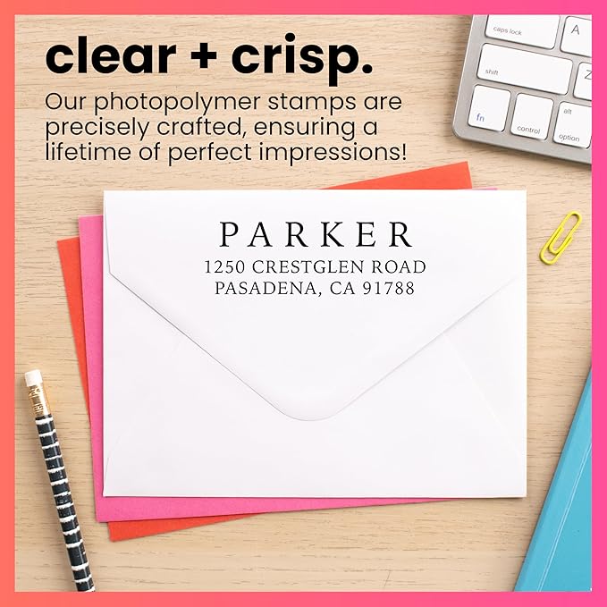 ExcelMark Personalized Return Address Stamp – Custom Self Inking Rubber Stamp - Image 5