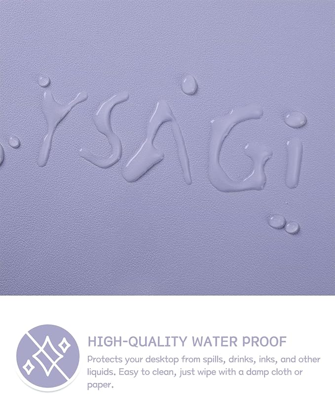 YSAGi Non-Slip Leather Desk Pad L Size, Waterproof Laptop Computer Desk - Image 3