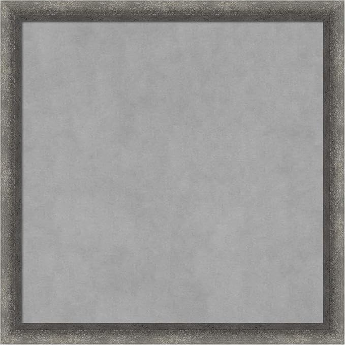 Amanti Art Grey Framed Magnetic Board 22x22 Medium Vision Board by AmantiArt