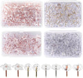 400Pcs Clear Push Pins 4 Types Thumb Tacks by acDesign