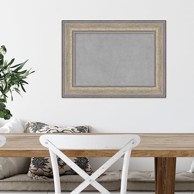Amanti Art Silver Framed Magnetic Board 17x23 Small Vision Board - Image 5