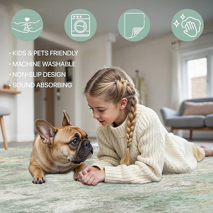 GENIMO Washable Rugs 8x10 Area Rugs - Image 6