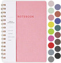 Oneirom Spiral Notebook, PU Leather Cover Business Journal, Twin-Wire Binding by Oneirom