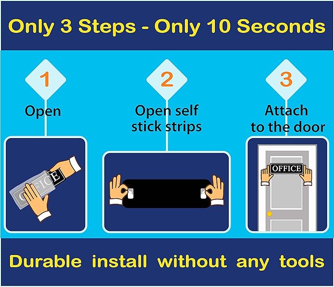 The Office sign for door or wall — Main office signs — quick easy installation - Image 4