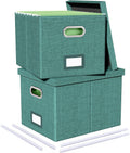 2 Pack File Storage Organizer, Document Organizer, Portable File Box