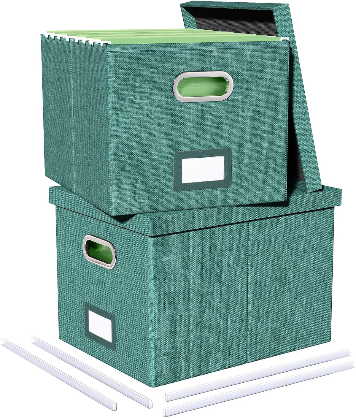 2 Pack File Storage Organizer, Document Organizer, Portable File Box