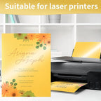 25 Sheets Gold Shimmer Cardstock 8.5 x 11Inch Metallic Card Stock 250GSM/92LB - Image 4