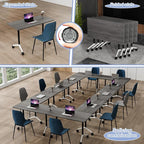 Conference Table Flip Top Mobile Conference Room Tables, Folding Conference - Image 2