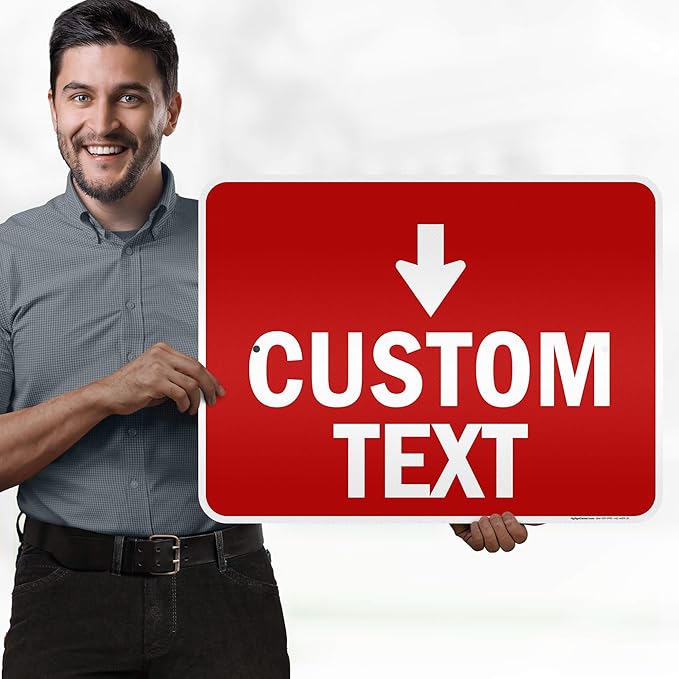 Custom Arrow, Custom Directional Sign, Down Arrow, 18x24 Inches, 3M EGP - Image 2