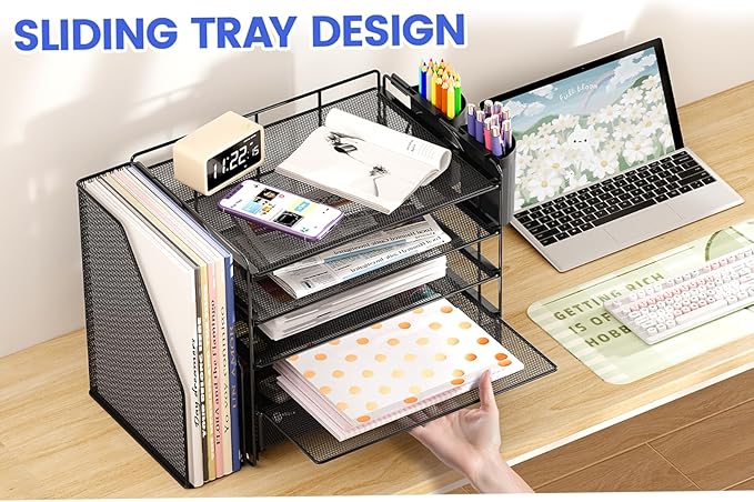 OPNICE Desk Organizer, 5-Tier Paper File Organizer - Image 7