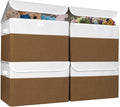 Bagnizer Large 22 Quart Linen Fabric Foldable Storage Bin Cube Organizer Basket by Bagnizer