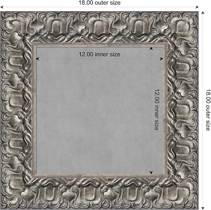 Amanti Art Silver Framed Magnetic Board 18x18 X-Small Vision Board - Image 4
