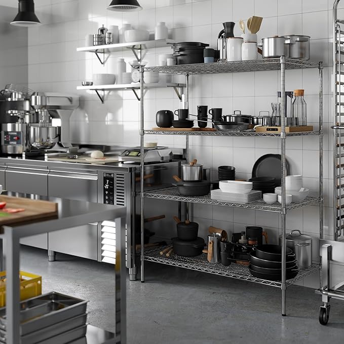 Regal Altair 24" Deep x 48" Wide x 64" Height Wire Shelving Kit | 4-Tier | NSF - Image 5