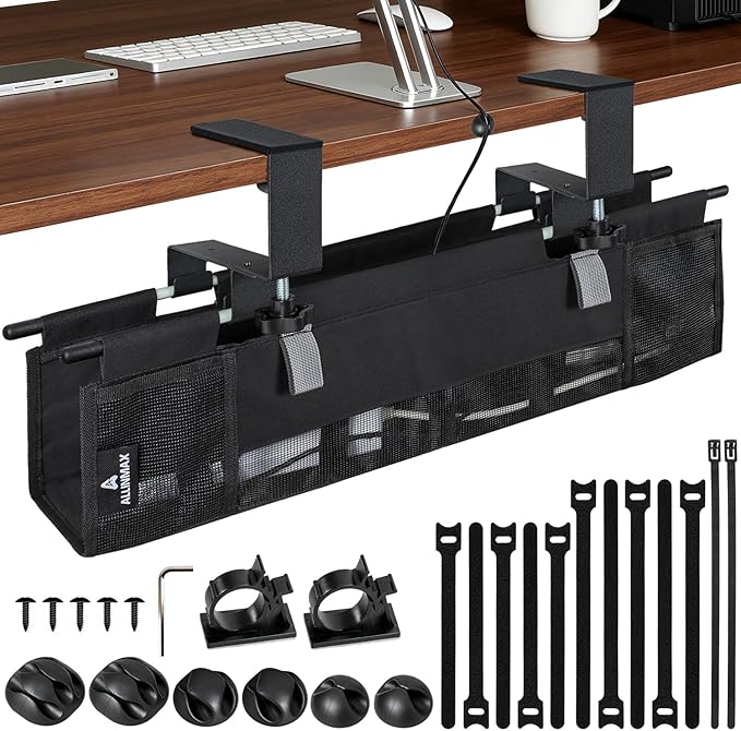 Under Desk Cable Organizer by Unknown