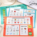 3 Pcs Communication Boards for Non Verbal Adults 11.81 x 8.27 Inches Colorful - Image 6