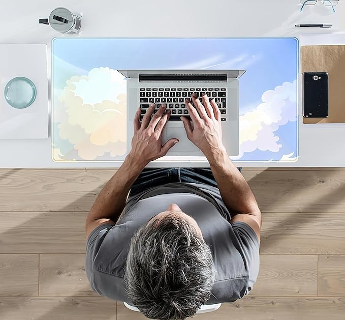 Blue Cloud XXL Large Extended Gaming Mouse Pad Computer Mat Aesthetics Mousepad - Image 7