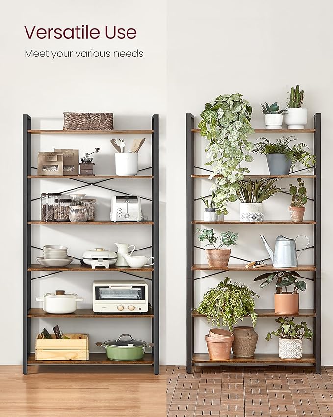 VASAGLE 6-Tier Bookshelf, Bookcase - Image 10