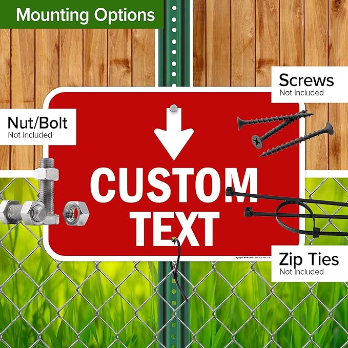 Custom Arrow, Custom Directional Sign, Down Arrow, 12x18 Inches, Rust Free .063 - Image 5