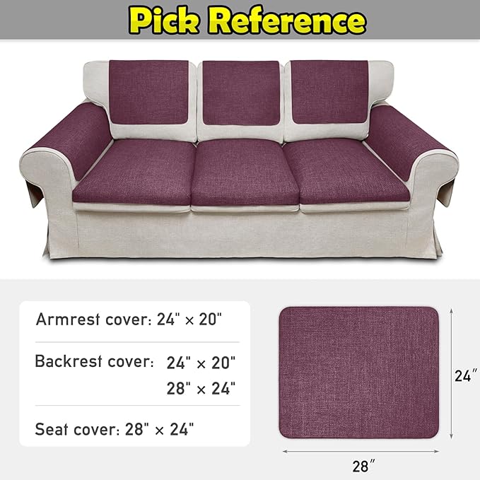 Couch Arm Covers, Waterproof Armrest Cover - Image 6