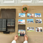 Haundry Photo Storage Box with 16 Inner 4" x 6" Photo Case, Portable Storage - Image 4