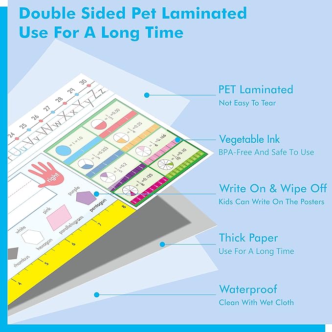 36 PCS Desk Nameplates, Double Sided PET Film Desk Name Tags - Image 3