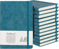 OnMove Notebooks Journal for Women Men 12 Pack Bulk Leather Hardcover