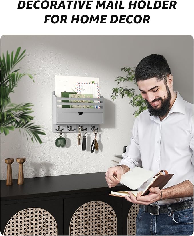 Rebee Vision Decorative Mail Organizer Wall Mounted - Image 3