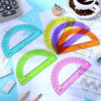EBOOT 24 Pack Plastic Protractors Math Protractor 180 Degrees 6 Inch - Image 4