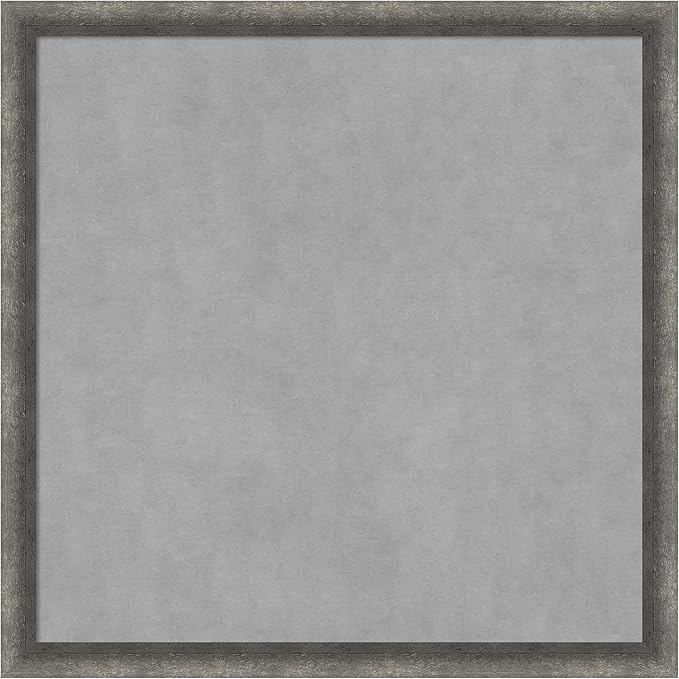 Amanti Art Grey Framed Magnetic Board 26x26 Medium Vision Board by AmantiArt