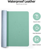 YSAGi Leather Desk Protector, Office Mat, Large Mouse Mat, Non-Slip PU Leather - Image 4