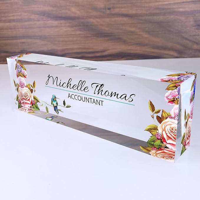 Desk Name Plate Personalized - Image 2