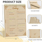 Tlenpo Daily To Do List Notebook 60 Sheets Vintage kraft paper, 5.1 x 7 In - Image 2
