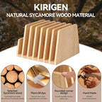 KIRIGEN Desktop File Document Holder Stand 7 Slots Mail Paper Organizer Desk - Image 7