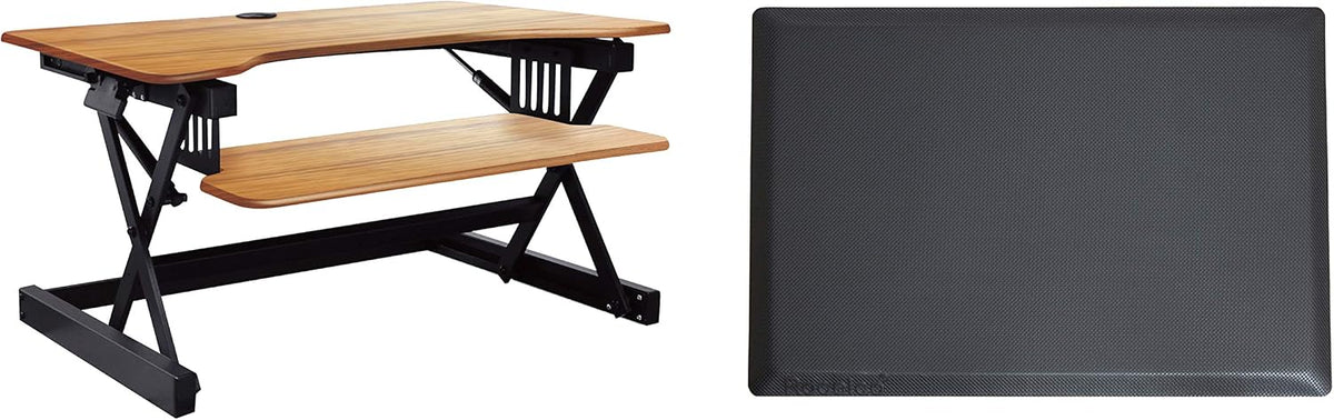 Rocelco 40" Large Height Adjustable Standing Desk Converter