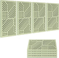 BUBOS 4 Pack Thickened Acoustic Panels, 23.6''x11.8'' Self-Adhesive Sound by BUBOS