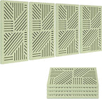 BUBOS 4 Pack Thickened Acoustic Panels, 23.6''x11.8'' Self-Adhesive Sound by BUBOS