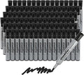 cloudriver Permanent Markers 96 Count, Chisel Tip, Premium Smear Proof Markers by cloudriver